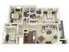 3 bed 2 bath 1130 sqft